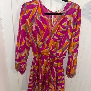 Vibrant Pink & Orange romper